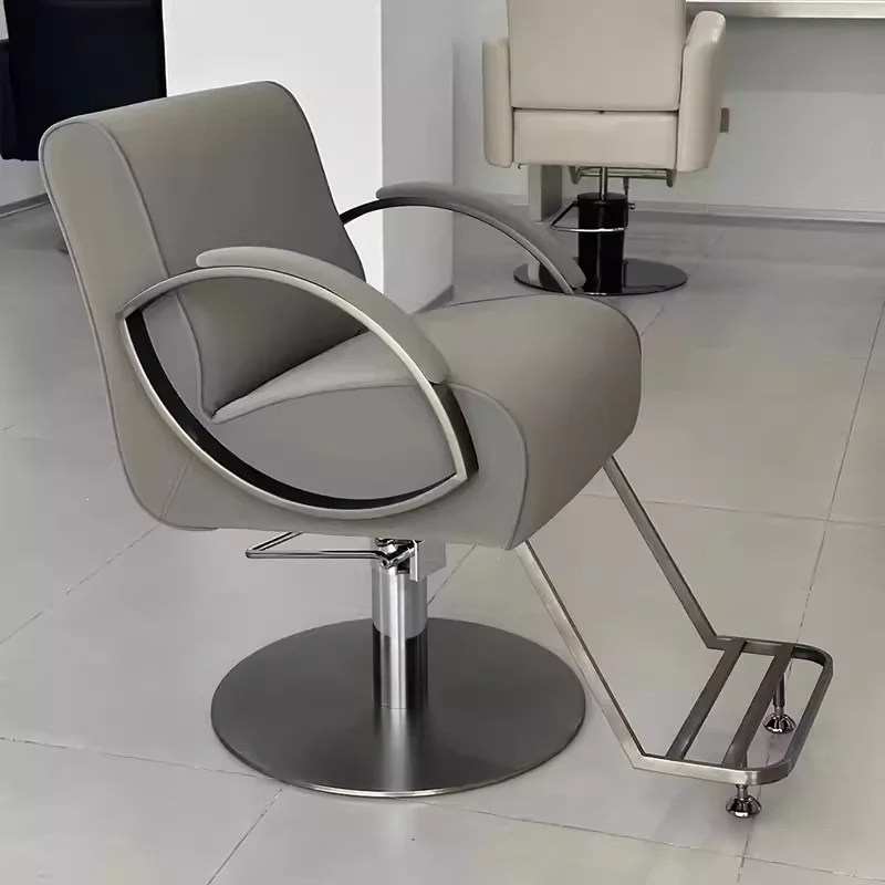 Hairdressing Shop Chair High End Hair Salon Dedicated Barber Shop Stool Cutting Chair Hot Dye Seat Accessories Furniture