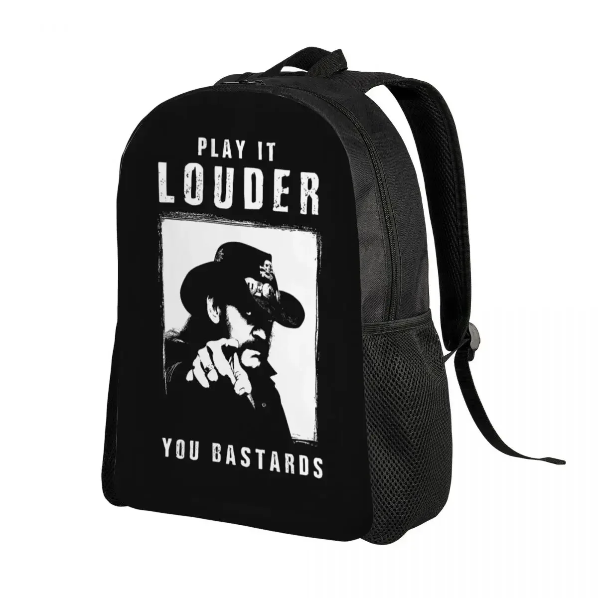 대학 학교 가방을위한 맞춤형 록 스타 Lemmyes 배낭 여성 남성 패션 Bookbag