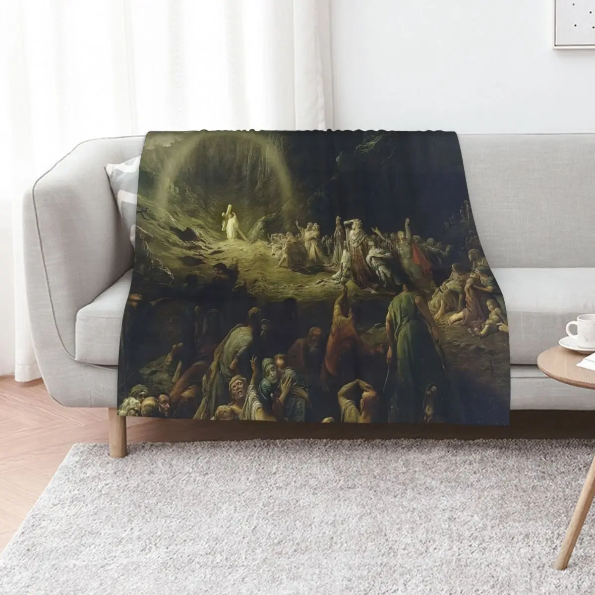gustave doré artworks, gustave doré paintings, gustave dore art style Throw Blanket Multi-Purpose Warm Polar Plush Blankets