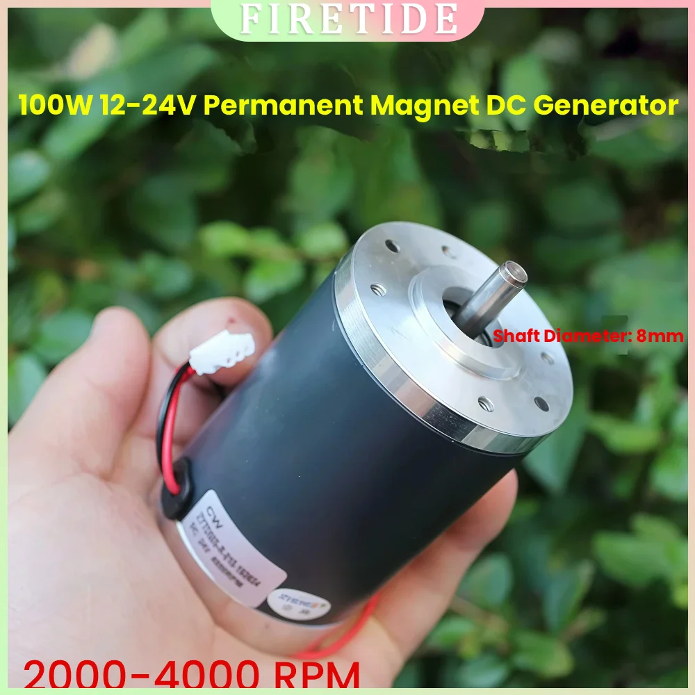 12V 24V DC Generator 100W 180W 300W Hand Crank Wind Pedal Hydraulic Dynamo Battery Charger Power Supply