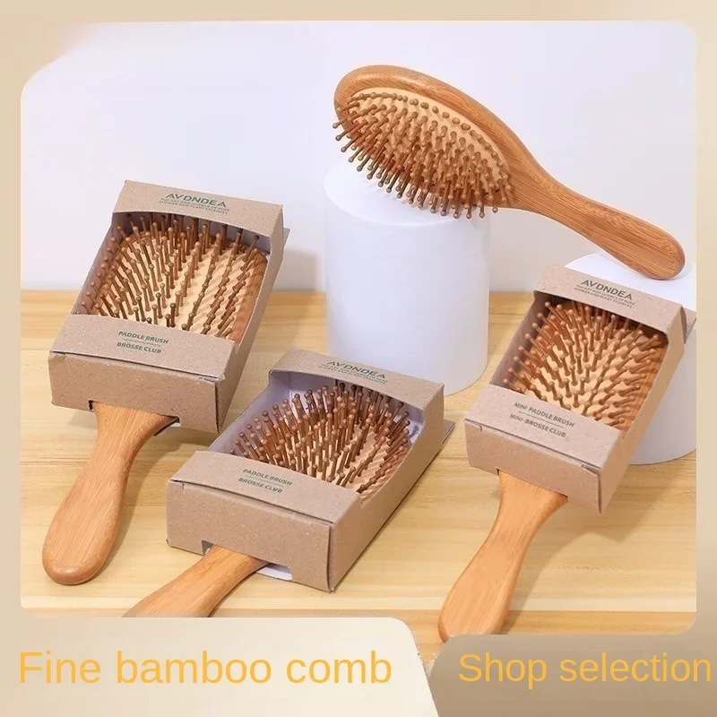 Wholesale Scalp Massage Comb, Bamboo Air Cushion Comb Combination, Household Air Bag Comb, Hair Comb, Small Comb