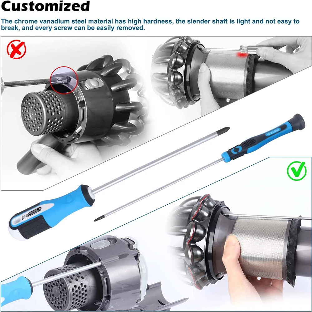 Набор отверток для пылесоса Dyson V6/V7/V8/V10/V11, индивидуальная отвертка для разборки, инструмент для ремонта лом