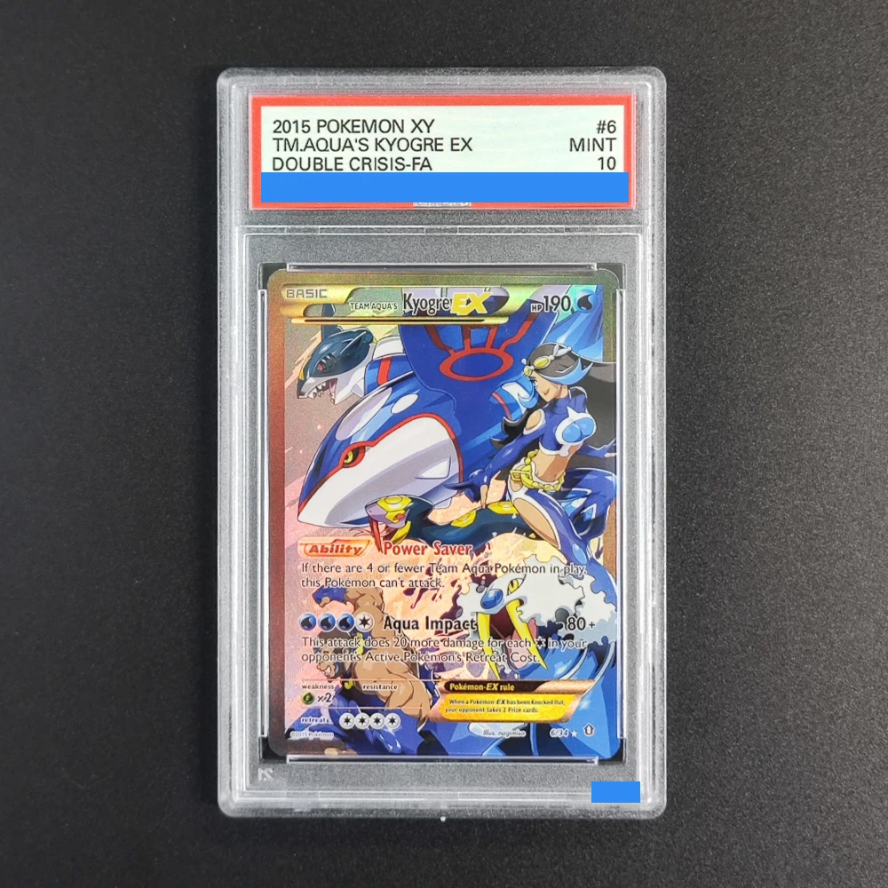 Diy 2015 Pokemon Xy Double Crisis # Tarjeta Coleccionable 006 Tm.aqua's Kyogre Groudon Double Crisis-1St Ed Grade Gem Mint 10