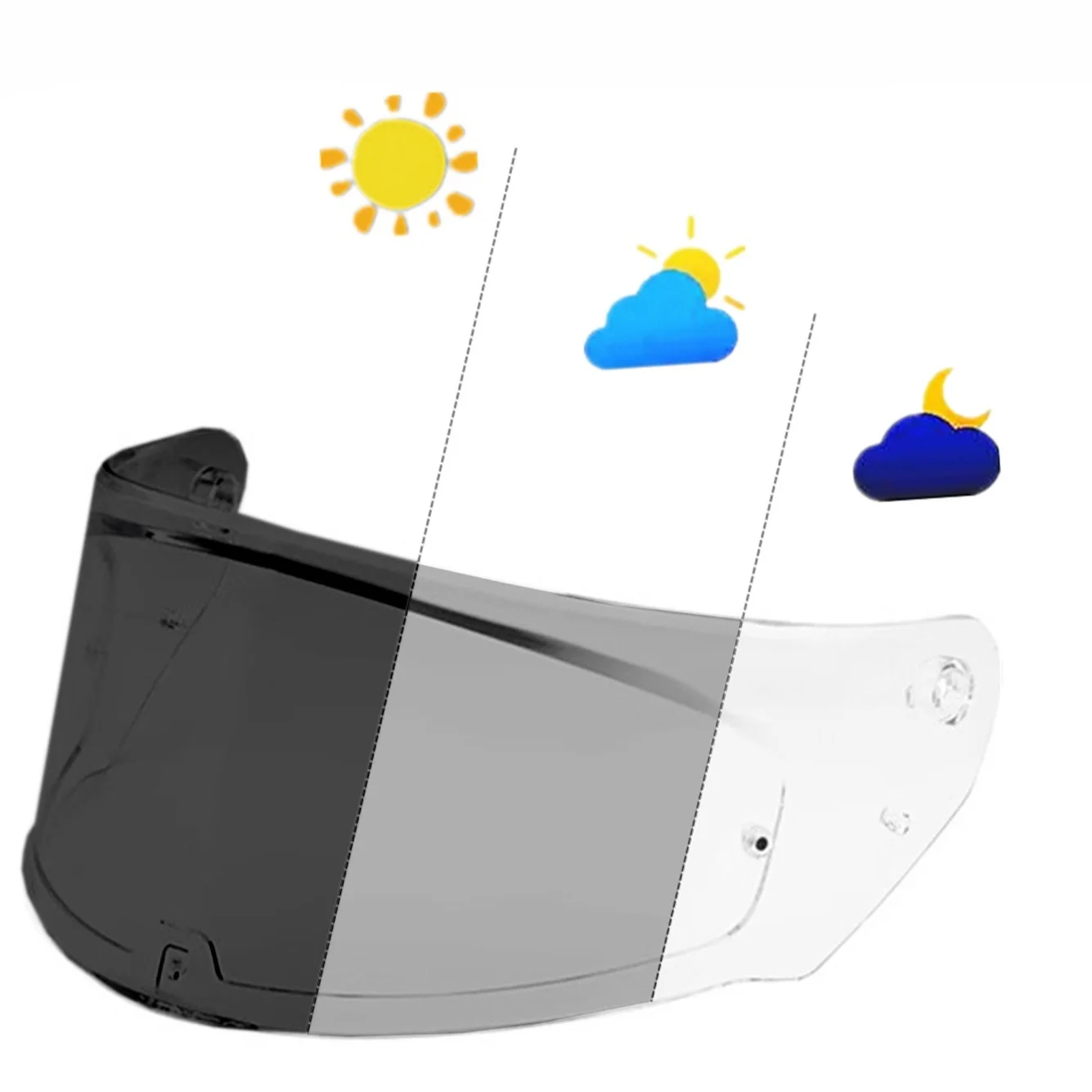 Helmet Visor Lens For LS2 FF320 FF353 FF328 FF800 Photochromic Shield Accessories Motocycle Full Face Helmet Replace Parts