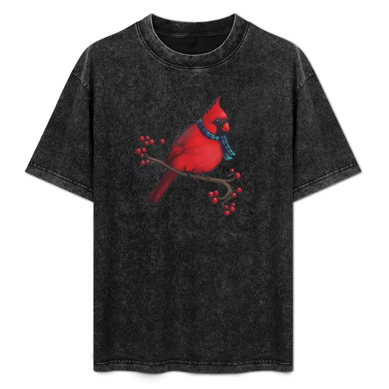

Winter Cardinal T-Shirt funny t shirts dark humor t shirts for man pack white T-Shirt