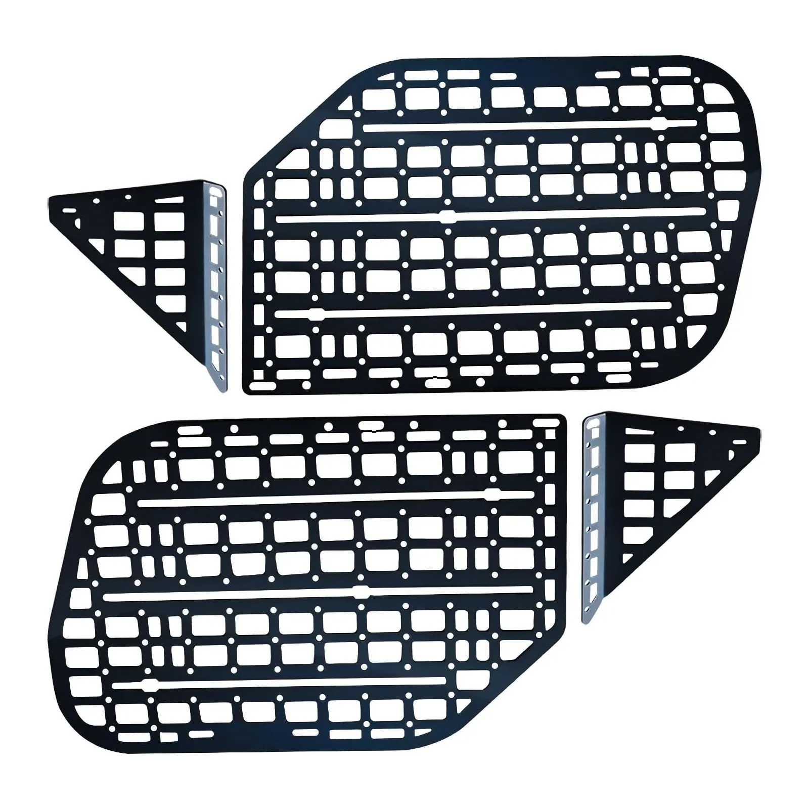 Fashionable Design Rear Window Molle Panel Black Interior Cargo Rack Replacement Modular Storage Panel For 4runner 2010-2022