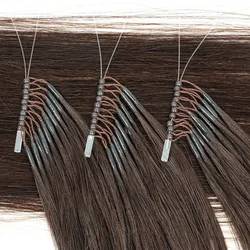 8D Hair Extensions Cold Fusion Micro Link Hair Extension Mechine Remy 360°Movement 30g 50pcs/pack Invisible For Thin & Fine Hair
