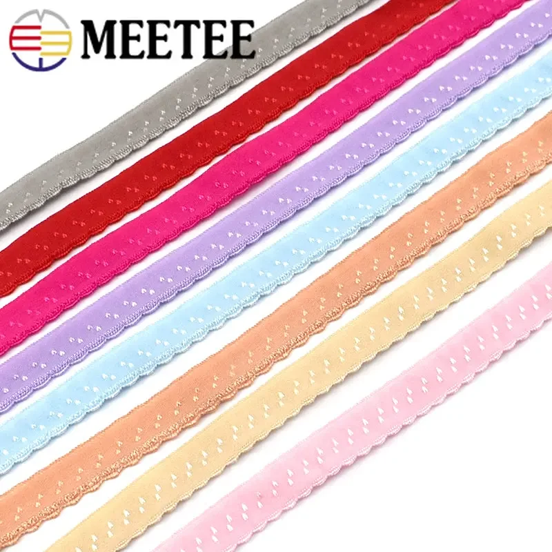 

22/45Meters Nylon Elastic Band 11mm Lace Trim for Underwear Bra Shoulder Strap Belt Tape DIY Craft Sewing Material Accessories