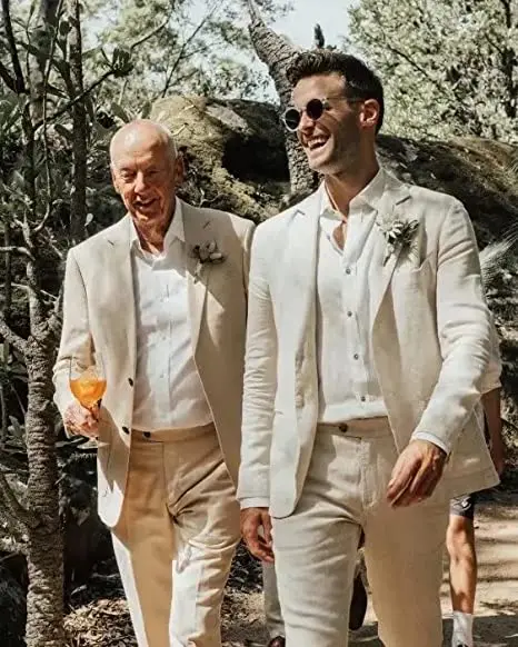 2024 nuovi abiti da uomo in 3 pezzi Pre vendita Slim Fit tacca risvolto due bottoni Blazer gilet pantalone abiti da sposa