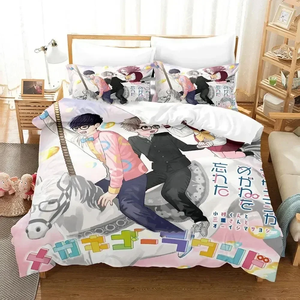 Luxury 2025 3D Print Anime Girl I Like Forgot Her Glasses Bedding Set Duvet Cover Bed Set Quilt Cover Pillowcase Queen Adult