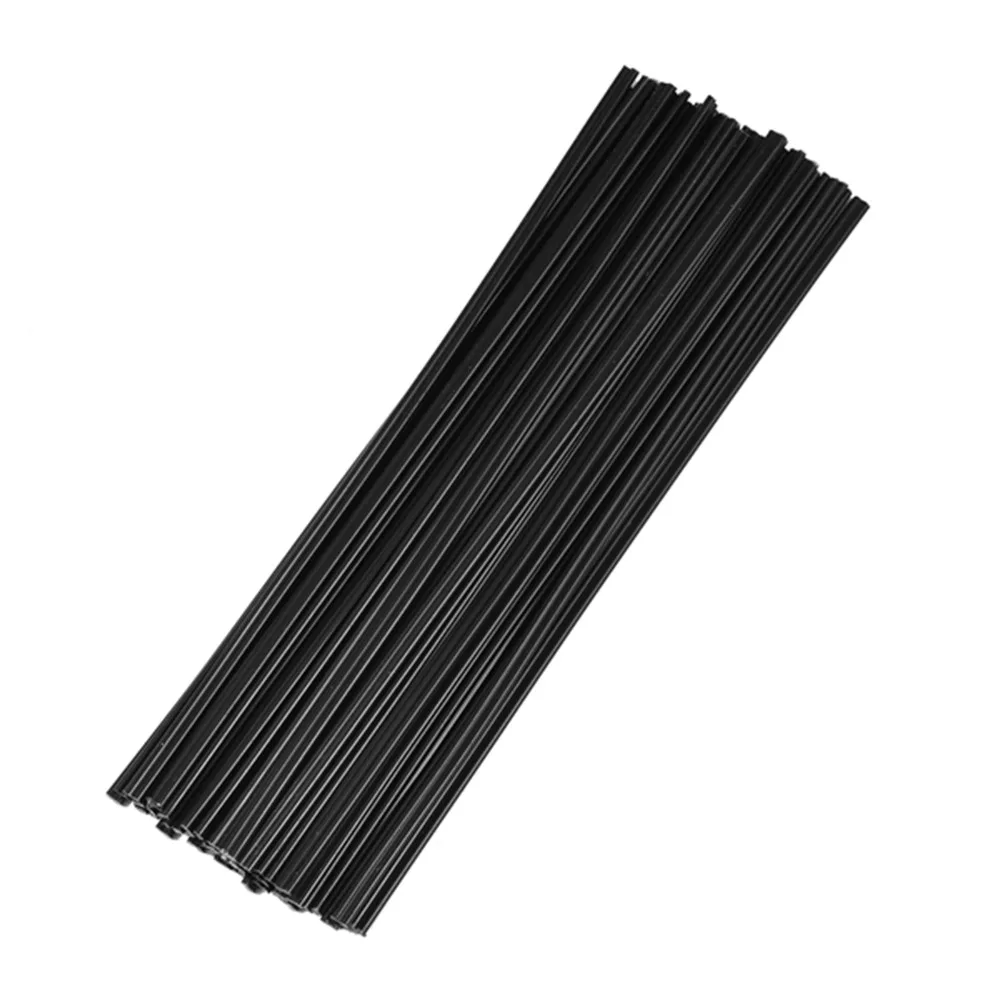 50PCS 25CM Plastic Welding Rods Double-Strand Round PP PP Welding Rods White Black Low Density Welding Rods