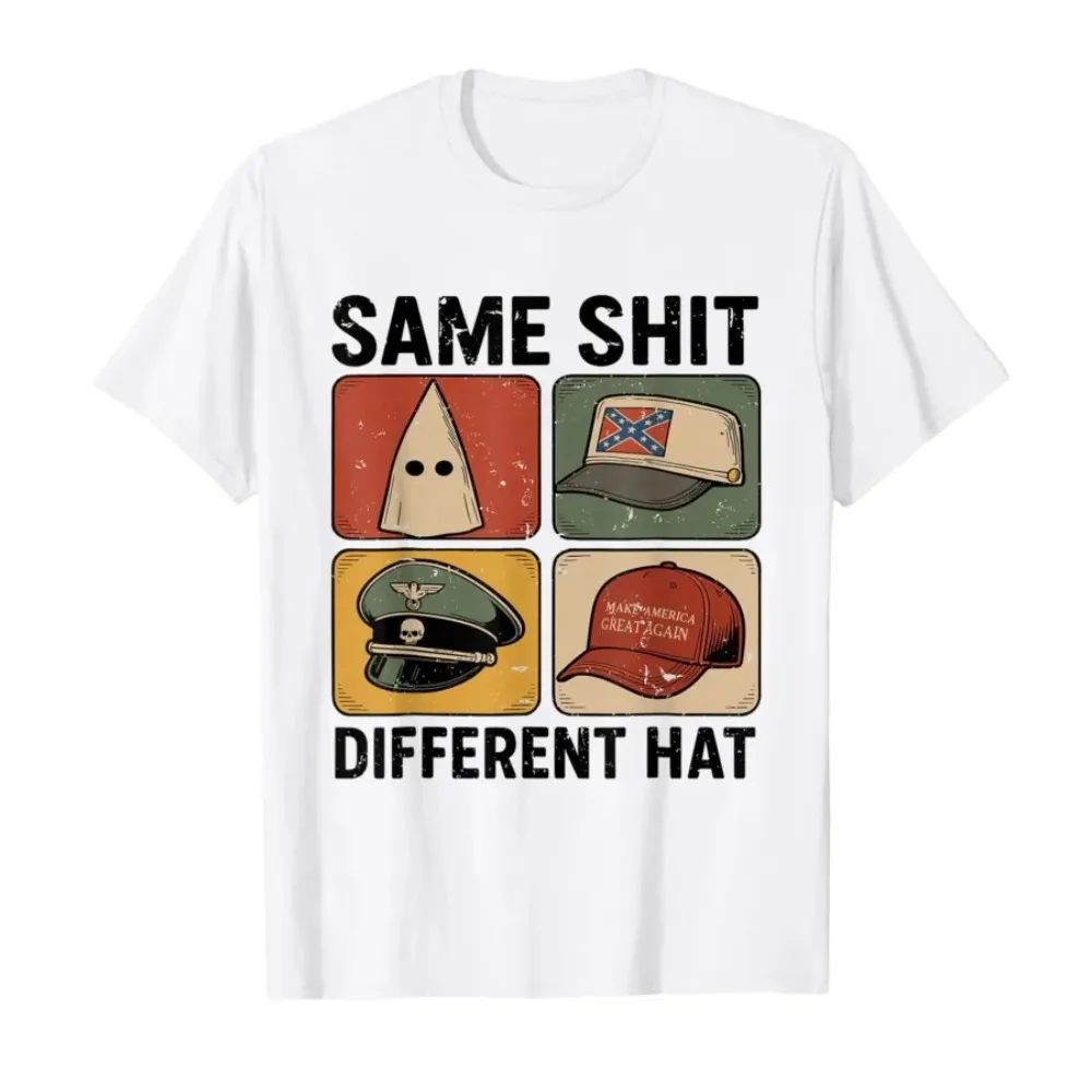 Summer New Style Multi-purpose Fun Hat-pattern Men T-shirt Suitable Both Men and Women Loose and Casual Style 100% Pure Cotton