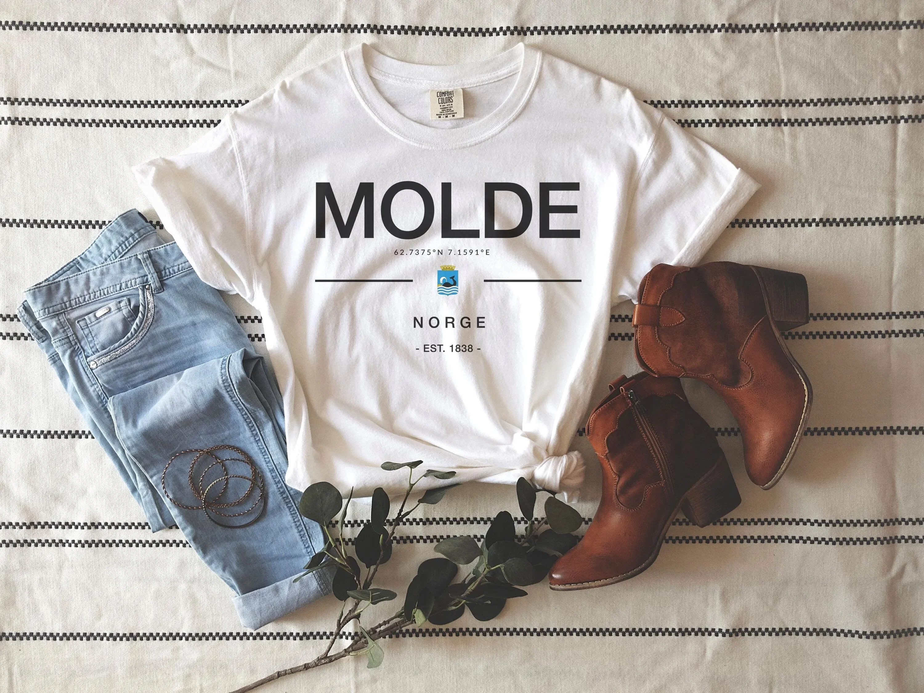 Molde  T shirt Crewneck Norway SweaT s Souvenir