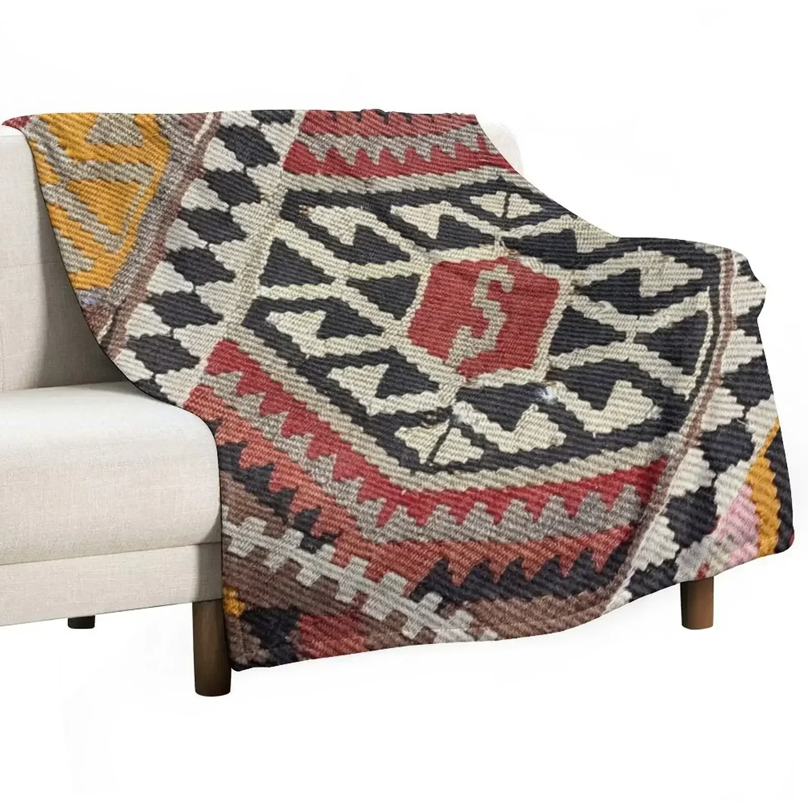 Decorative Kilim, Navaho Weave, Woven Textile Throw Blanket valentine gift ideas Sofa Throw Thermal Blankets