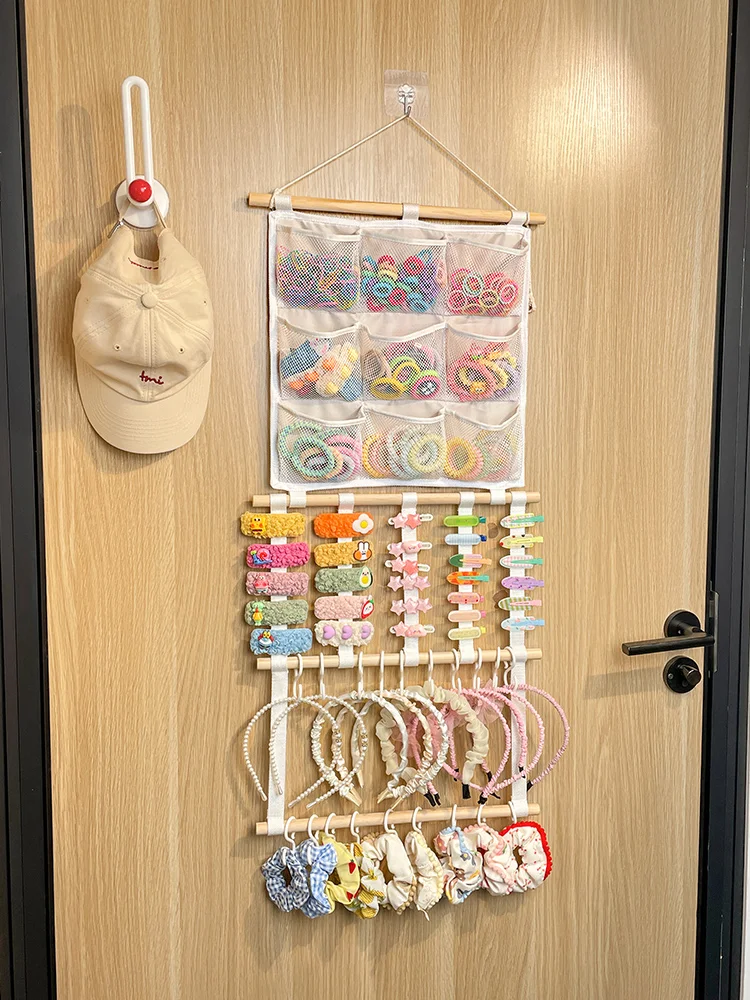 منظم تخزين معلق على الحائط لإكسسوارات شعر الأطفال متعدد الوظائف لربطات الشعر وربطات الشعر المطاطية ومشابك الشعر وحلقات الشعر ... #3