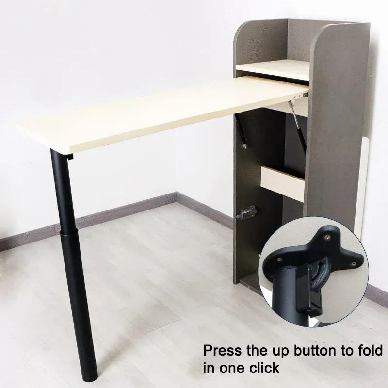 

Adjustable Telescopic Bar Leg Cold Rolled Steel Dining Desk Foot Bracket Furniture Hardware Heavy Duty Folding Table Legs