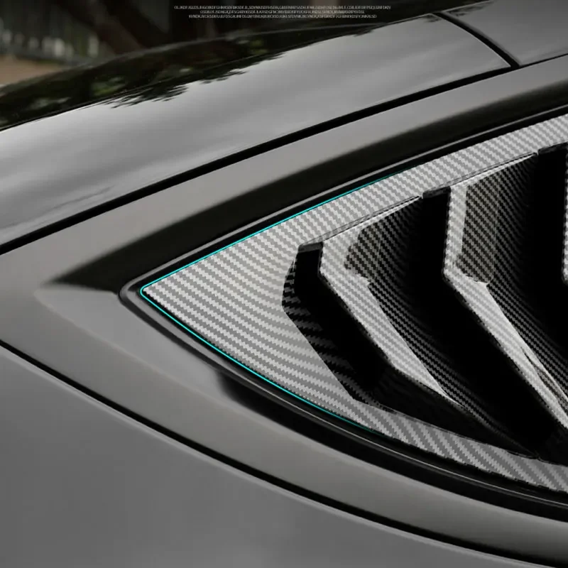 

For Tesla model Y 20-24 Blinds Window Decoration carbon fiber shutters rear triangle window interior modification accessories