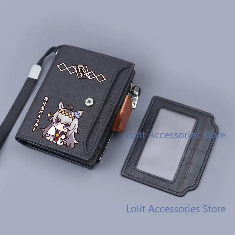 أنيمي Umamusume: جميلة ديربي أوغوري قبعة طالب محفظة نسائية للعملات المعدنية العبور بطاقة حزمة محفظة محمولة محافظهم تأثيري هدية عيد ميلاد #3