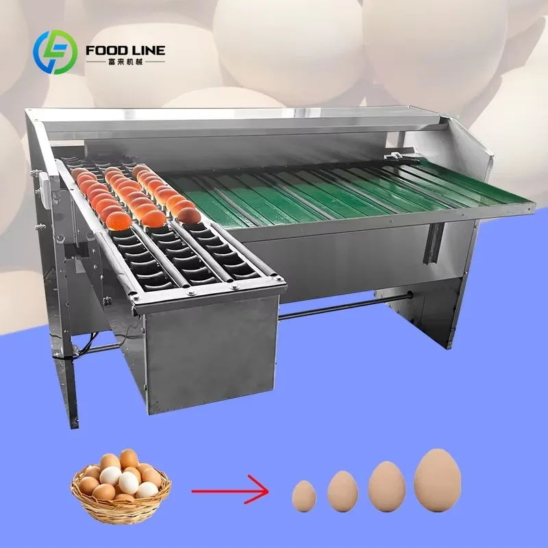 Customized High Precision Automatic Egg Weight Sorting Machine / Small Egg Grading Machine / Egg Sorter Grader Machine