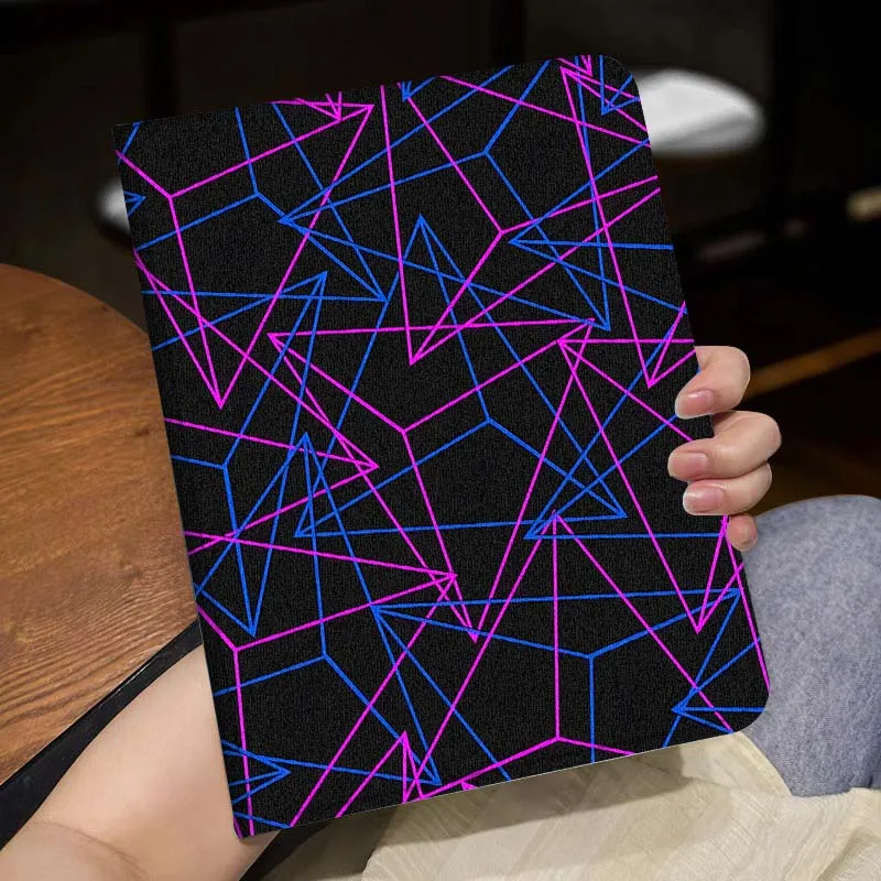 Geometric Lines Art Fashion Cover For Lenovo Xiaoxin Tab Pad K10 K11 Y700 P11 3rd GT Pro Plus Gen Tablet Case Gift