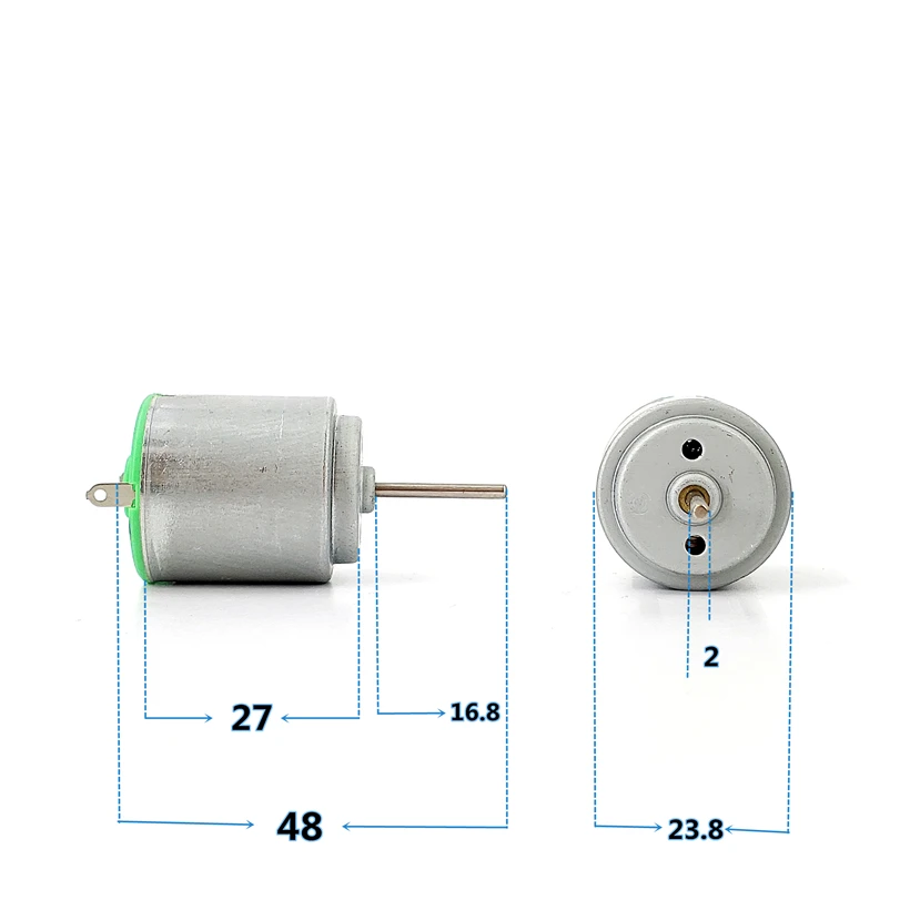 RC 장난감 자동차 보트 팬 모델용 소형 R260-3065 카본 브러시 모터, DC 3V-4.5V, 15000RPM, 고속 16.8mm 긴 샤프트, 1PC