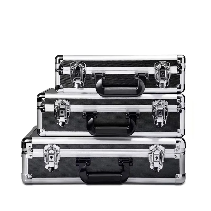 Custom Shaped  ODM EVA Foam Inside Classical Design Hard Aluminum Equipment Instrument Tools Carrying Case Flight