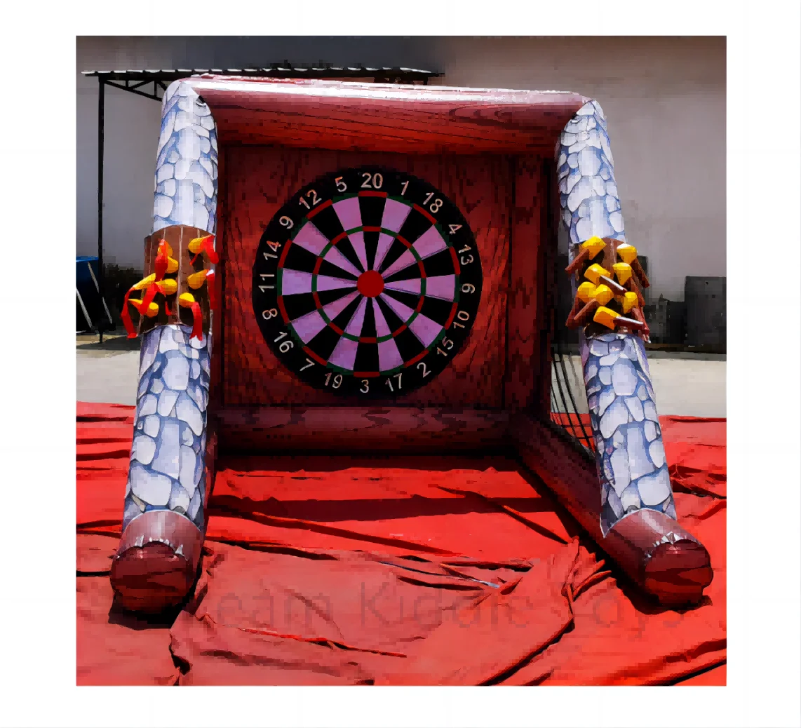 Inflatable throwing sport games dart board throw inflatable axe throwing for Party rental