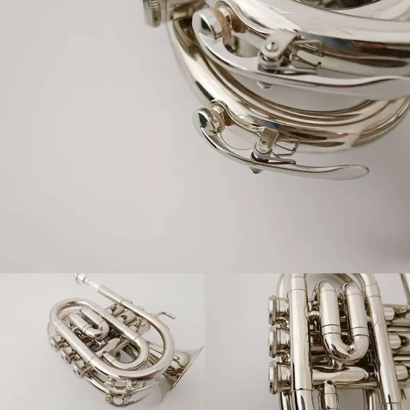 Instrumento de trompete de bolso, trompete de palma profissional