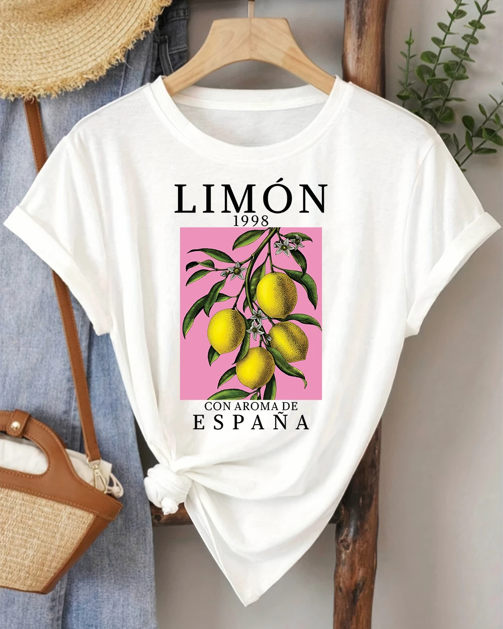 

Футболка A Lemon Tree Full Of Flowers с принтом в стиле ретро, женские модные футболки в стиле хип-хоп, летние базовые женские повседневные футболки с короткими рукавами