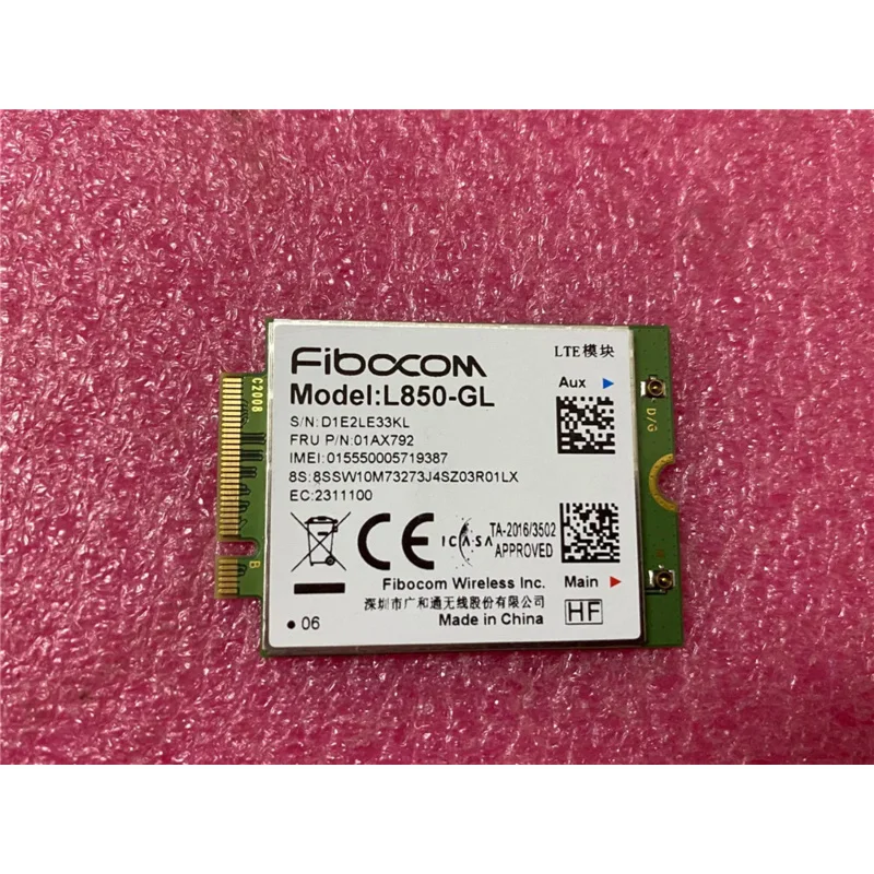 Fibocom L850-GL 01AX792 LTE 4g Wireless Module Original Antenna for Lenovo Thinkpad X390 X395 X13 5A30S73623 02GL026 02GL027