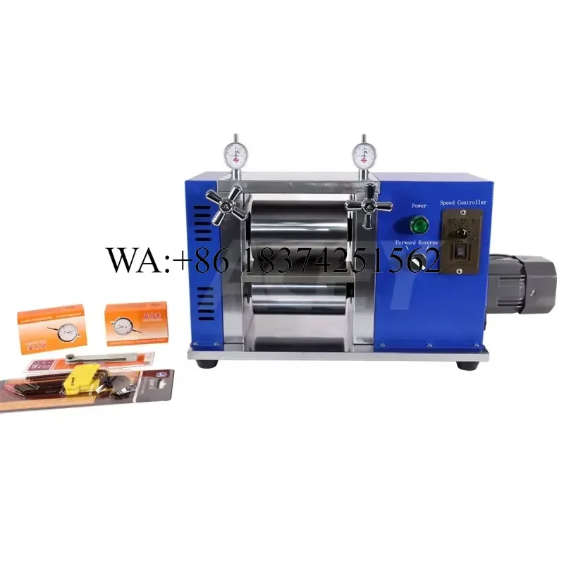 Wmwmnu Portable Vertical Battery Electrode Calendering Rolling Press for Lithium Battery Lab Research