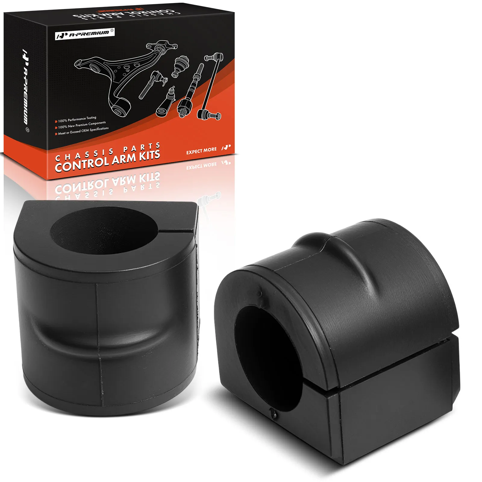 A-Premium 2x Front To Frame Sway Bar Bushing Kit for Chrysler Sebring 2001 2002 2003 2004 2005 2006 Convertible