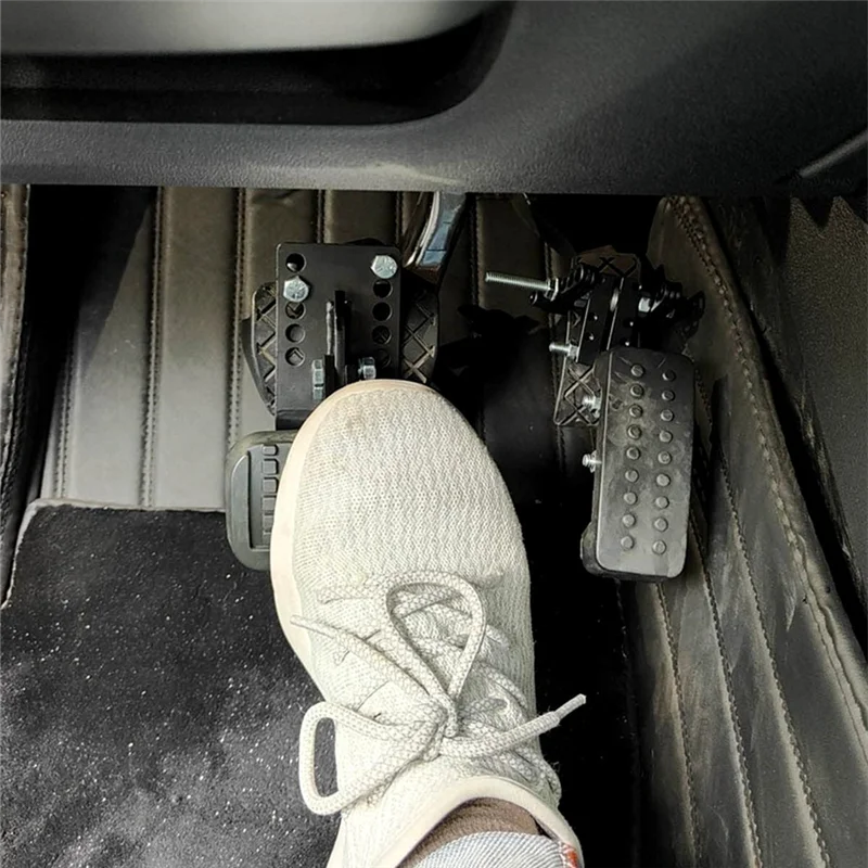 

Well Gas And Brake Pedal Extenders For Short Drivers, Universal Adjustable Length And Angle Brake Accelerator Pedals Extender