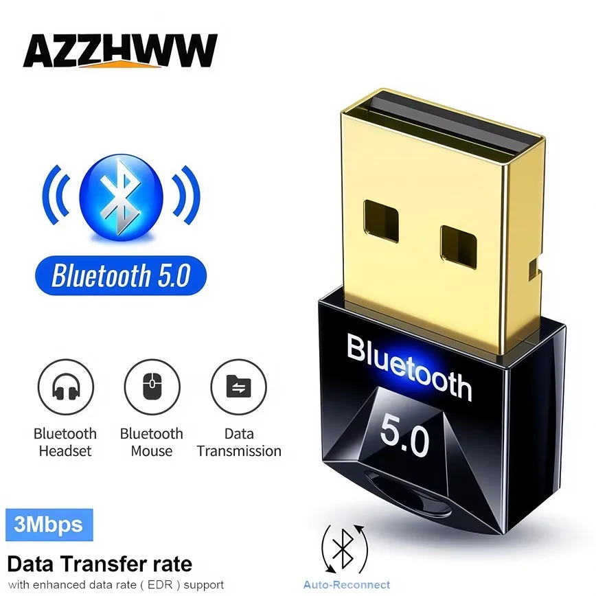 

USB Bluetooth 5,4 адаптер мини беспроводной USB Bluetooth 5,0 аудио передатчик приемник ключ для компьютера ПК ноутбука Win 7/8/10/11