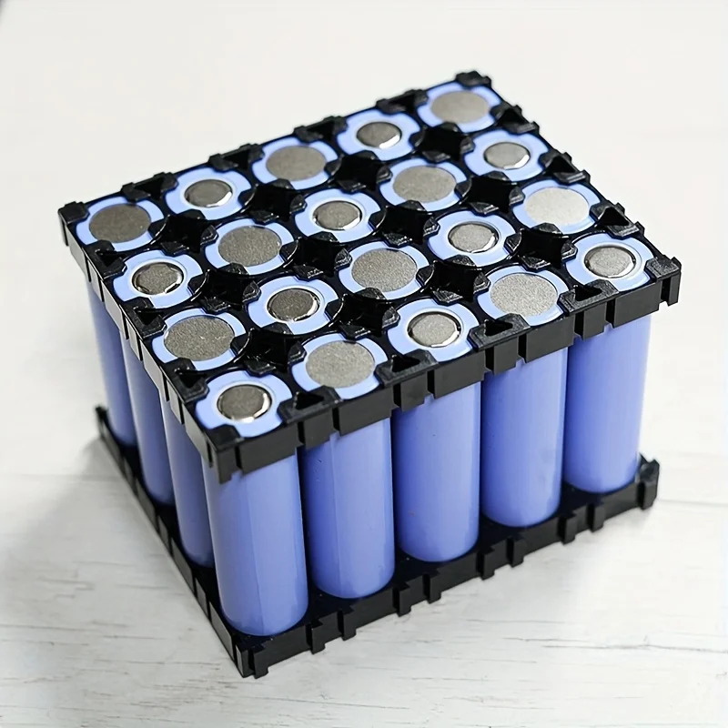 

50/60/80/100 Pcs 18650 Battery 4x5 Cell Spacer Radiating Shell Pack Plastic Heat Holder Black Drop Shipping Support