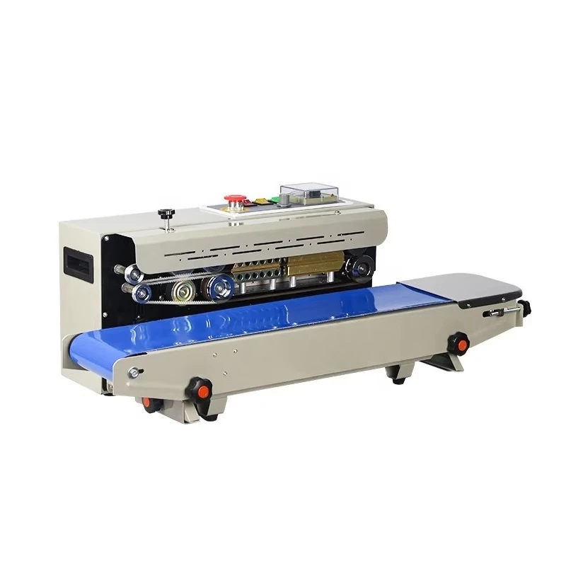 2025 الصين وصول جديد FR-900 المحمولة آلة ختم الشريط الأفقي المستمر حقيبة السدادة الحرارة ختم Mhine