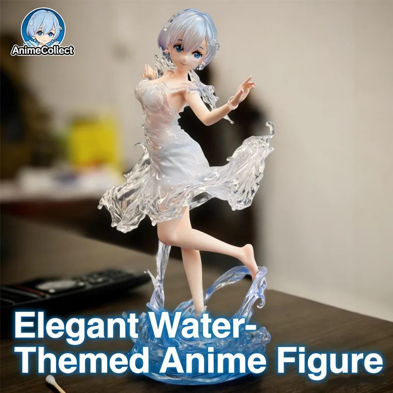 

From Zero to Hero: The World of Re:Zero - Dress Water Dress Rem - Twin-Face Replacement Figurine Model Decoration