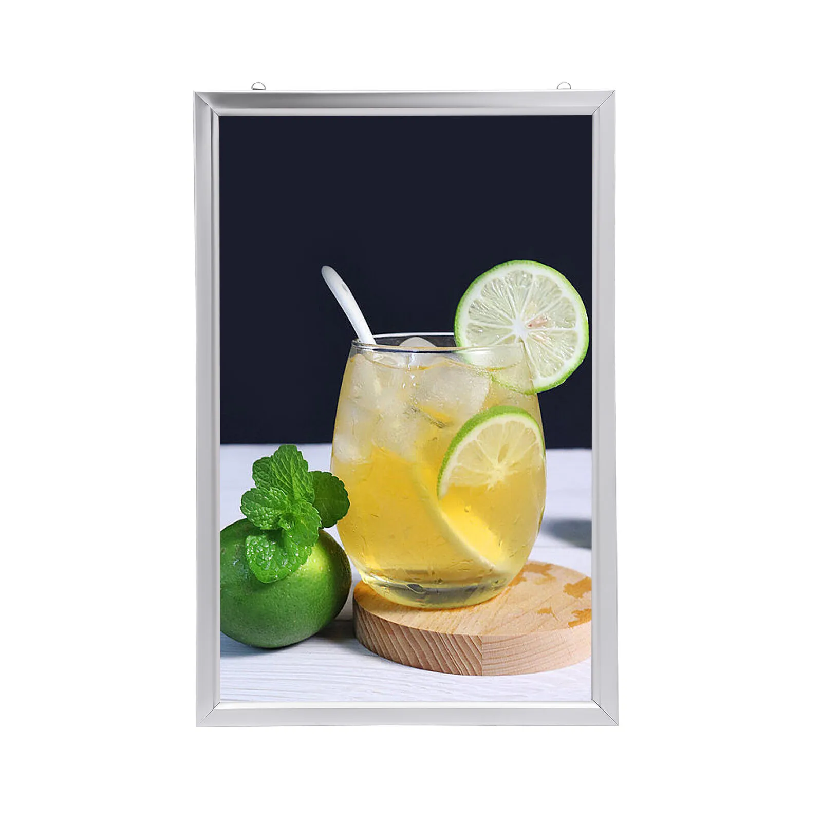 10W Wall Mounted LED Movie Poster Frame Rectangular silver Photo Frame LED Light Box Display Sign exhibitions advertisements
