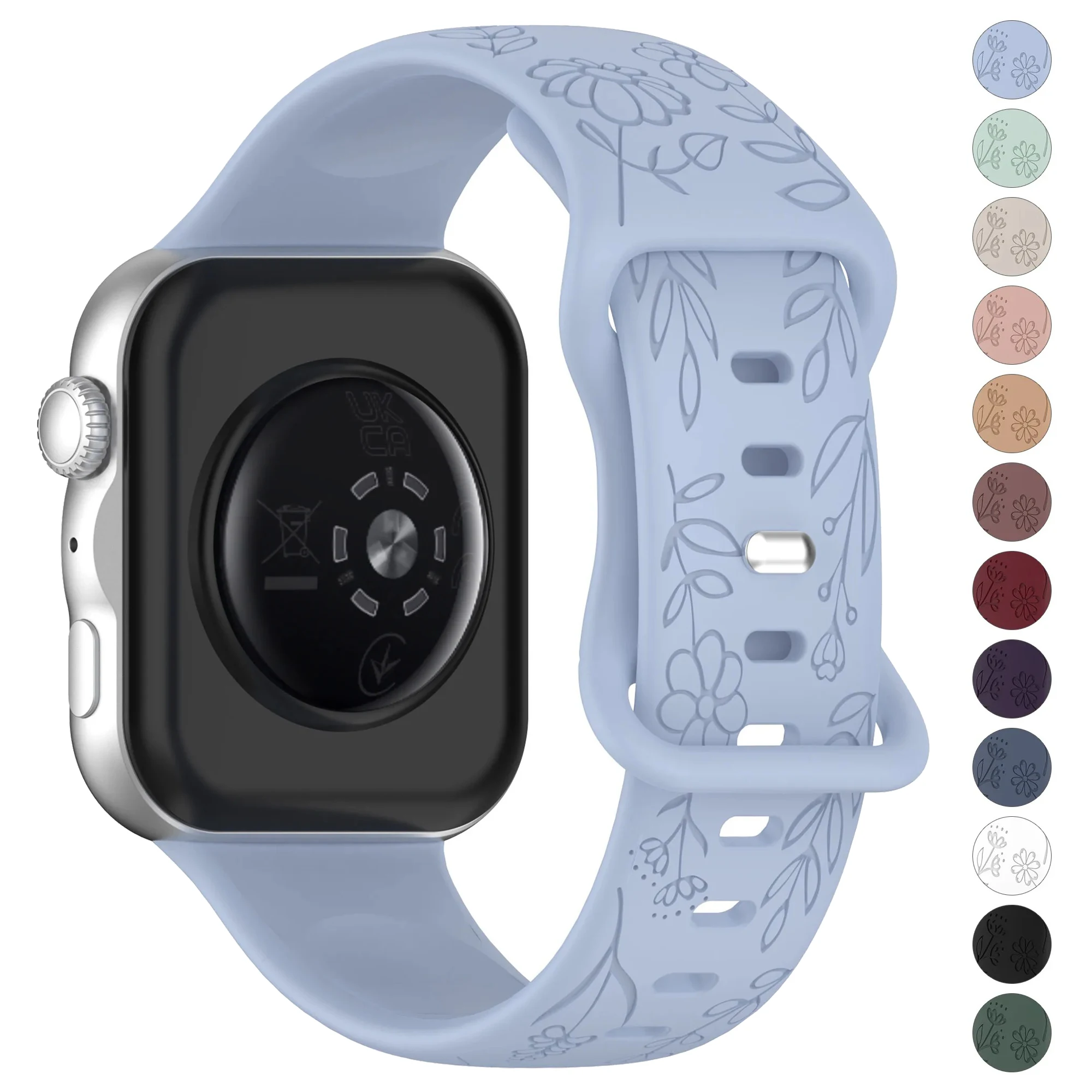 3D Flowers Silicone Strap For Huawei Watch Fit 5/Fit 4/Fit 3 Sport Band Bracelet For Huawei Watch Fit 5 Pro Fit 4 Pro Wristband