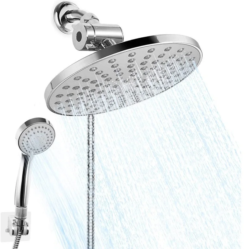 Concealed Top Shower Hand-held Dual Shower Three-way Diverter Combined Bathroom Set