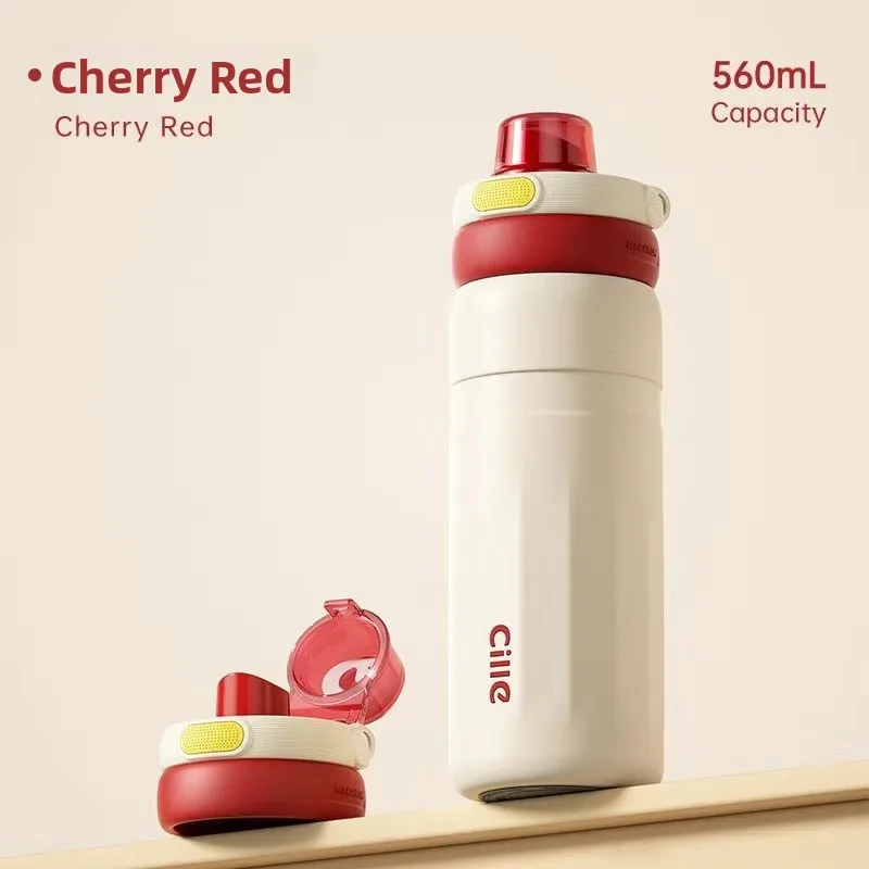 

Спортивная термобутылка Xile, 560 мл, портативная, из нержавеющей стали, для студентов, высокая эстетика, женская версия