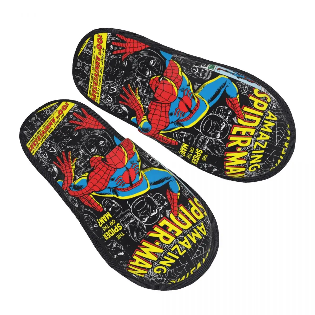

The Amazing Spider-Man Slippers for Woman Man Spiderman Home Shoes Soft Indoor Slippers