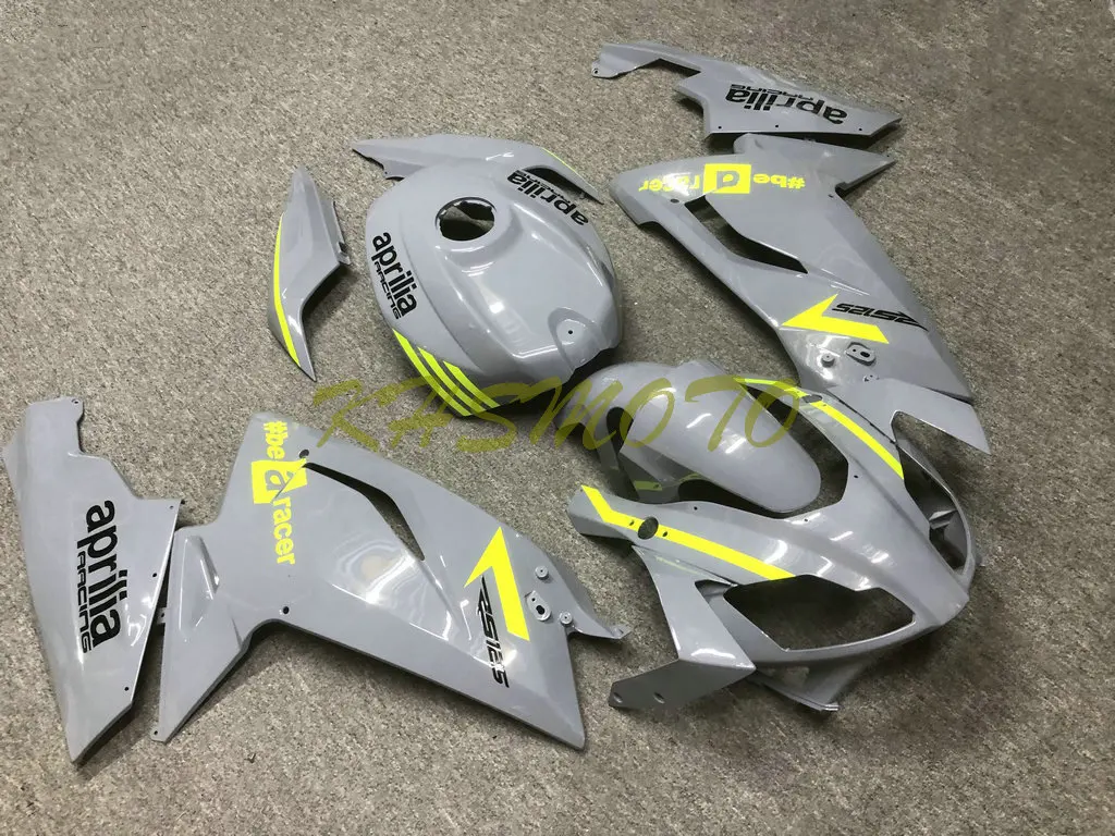 Motorcycle Fairings Kit for Aprilia RSV125 2006 2007 2008 2009 2010 2011 RS125 06-11 Injection Grey Neon Bodywork Set