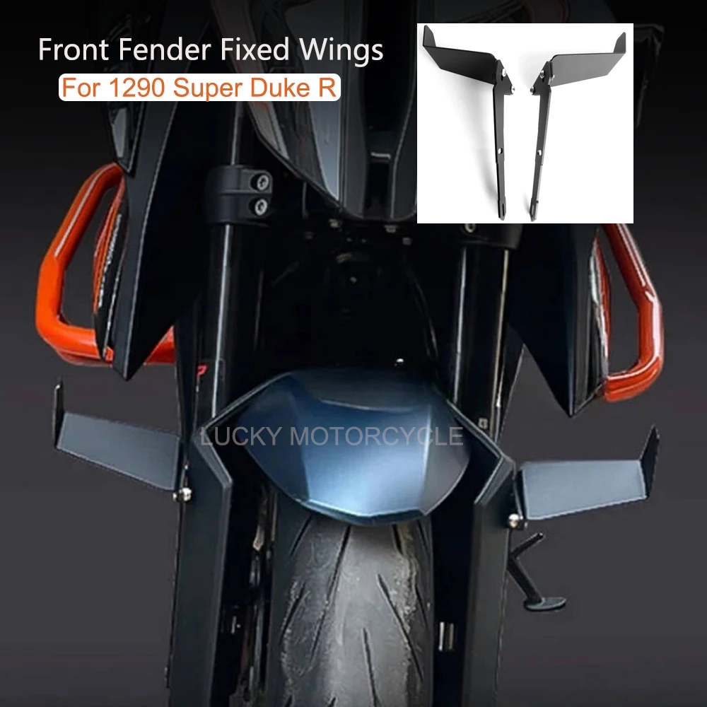 

Front Fender Decorative Spoiler Motorcycle Adjustable Front Fender For 1290 Super Duke R 2018-2023 Fixed Wing 1290 Superduke R
