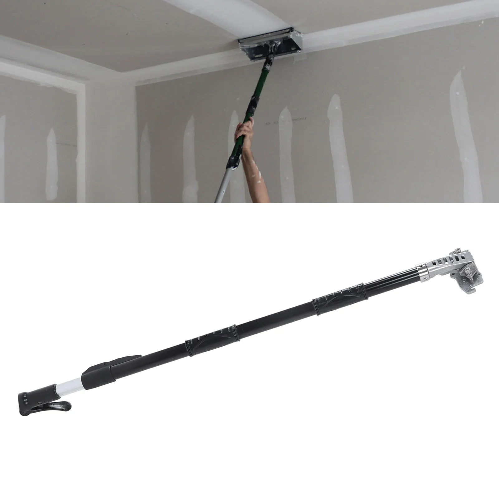 Retractable Flat Box Handle Adjustable Anodized Aluminum Wallboard Finishing Box Handle