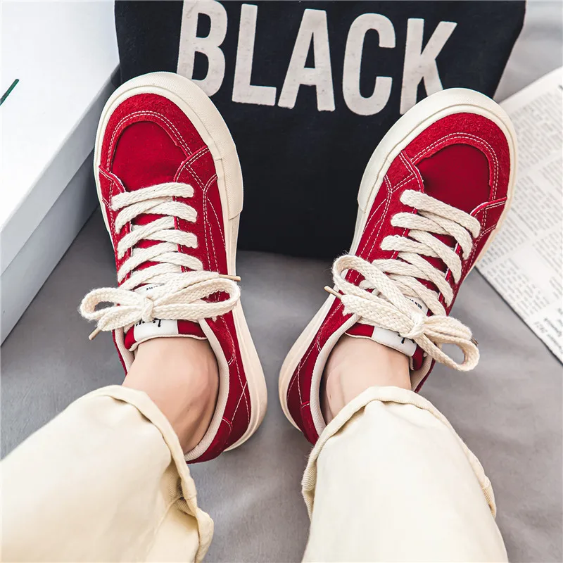 Breathable Youth Wear-resistant Solid Color Sneakers Men's Shoes Summer Student Versatile Comfortable Anti Slip Casual Shoes