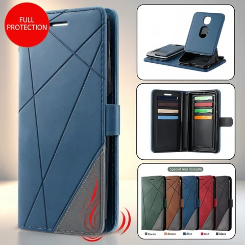 Deri Flip Case Redmi Not 13 12 11 10 Pro Plus 12S 11S 10S A3 A2 A1 13C 12C 11A 10C 9C Cüzdan Kart Yuvası Manyetik Kapak