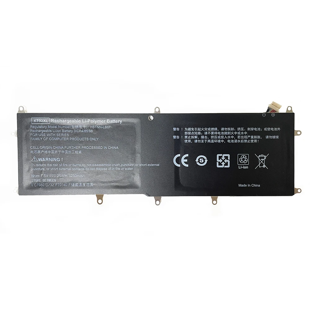 KT02XL HSTNN-LB6F 7.5V 25Wh Laptop Battery For HP Pro X2 612 G1 753704-005 753330-1C1 753330-421 753330-1B1 HSTNN-IB6F HST