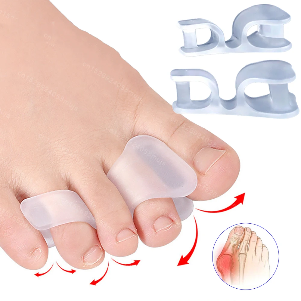 1 Pair Thumb Corrector Soft Bunion Corrector Little Toe Protector Separator Toes Straightener Hallux Valgus Finger Protector