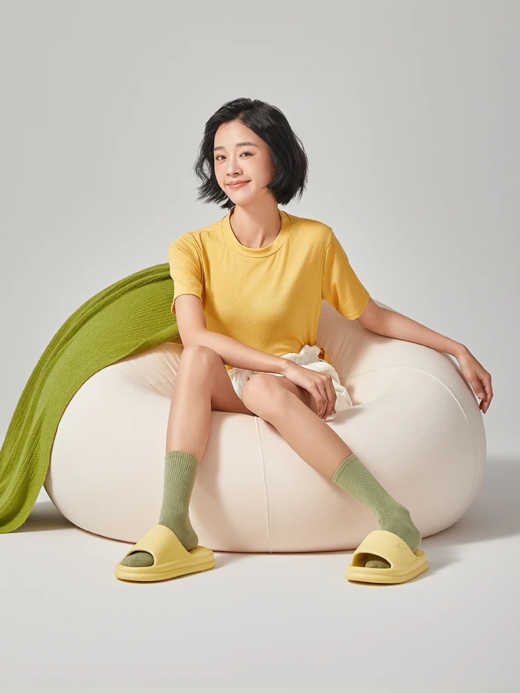 

yassia Unisex Slippers Women Solid Color Eva Indoor Bath Thick Platform Men Anti Slip Soft Home Flip Flops Comfort Beach Sandals